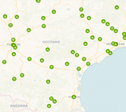 carte region occitanie adherents